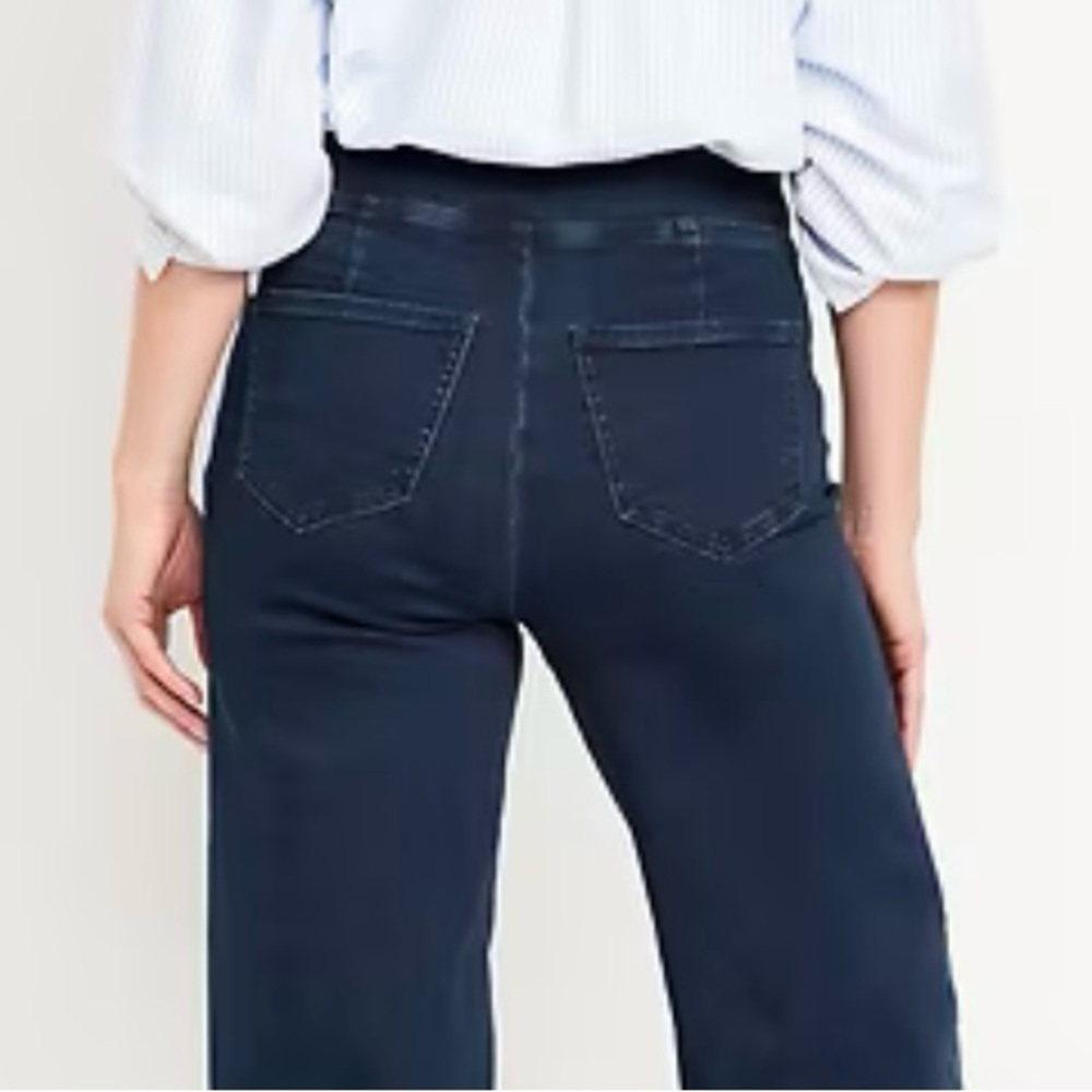 💐 Old Navy Wide Leg Cropped Jeans NWOT - Picture 5 of 9